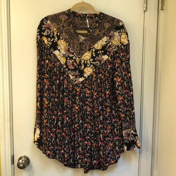 Free People Tops - Free People Floral Blouse